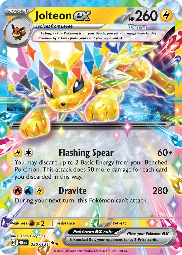 Jolteon ex 「PRE 030/131」「EN」