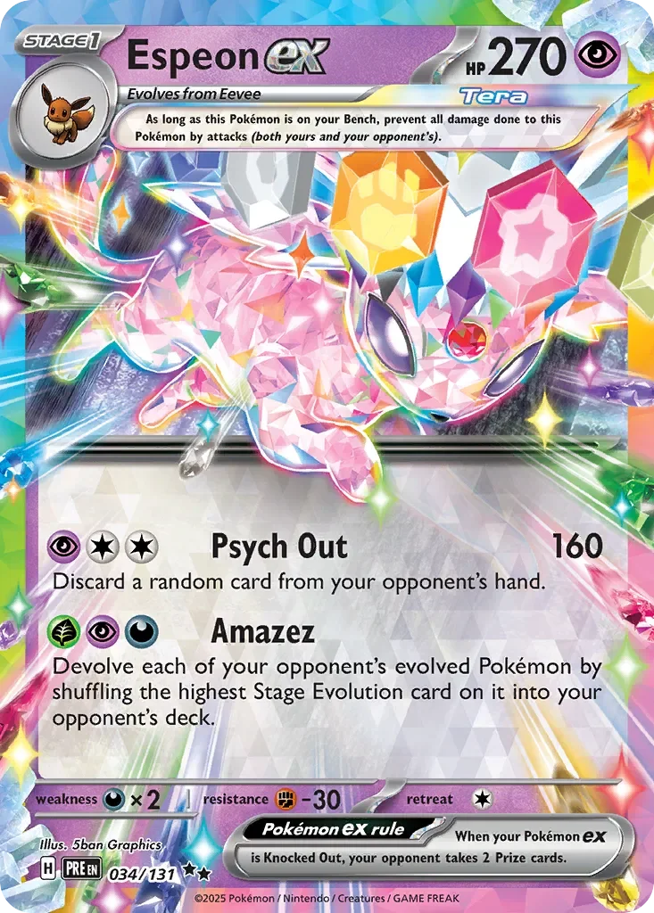 Espeon ex 「PRE 034/131」「EN」
