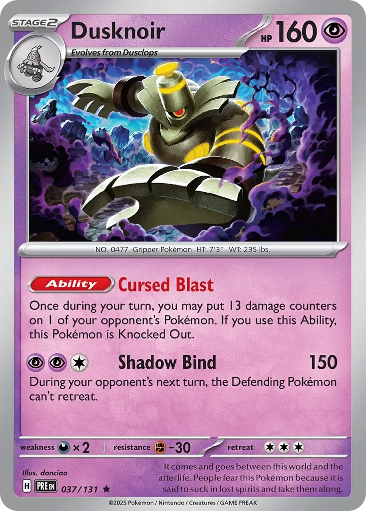 Dusknoir 「PRE 037/131」「EN」