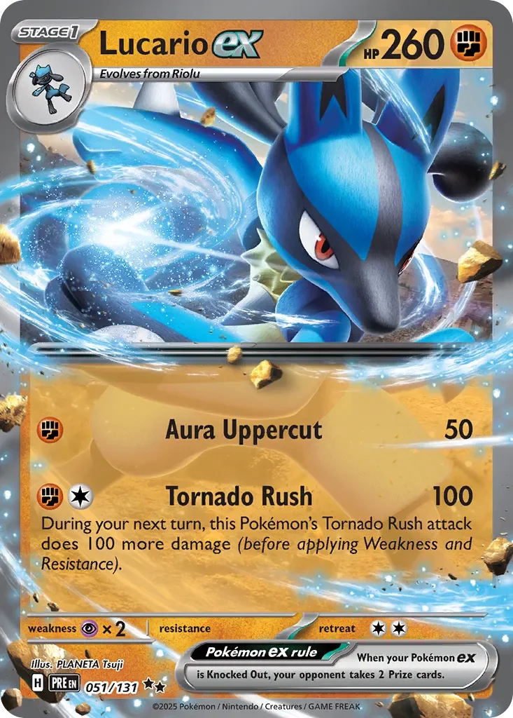 Lucario ex 「PRE 051/131」「EN」