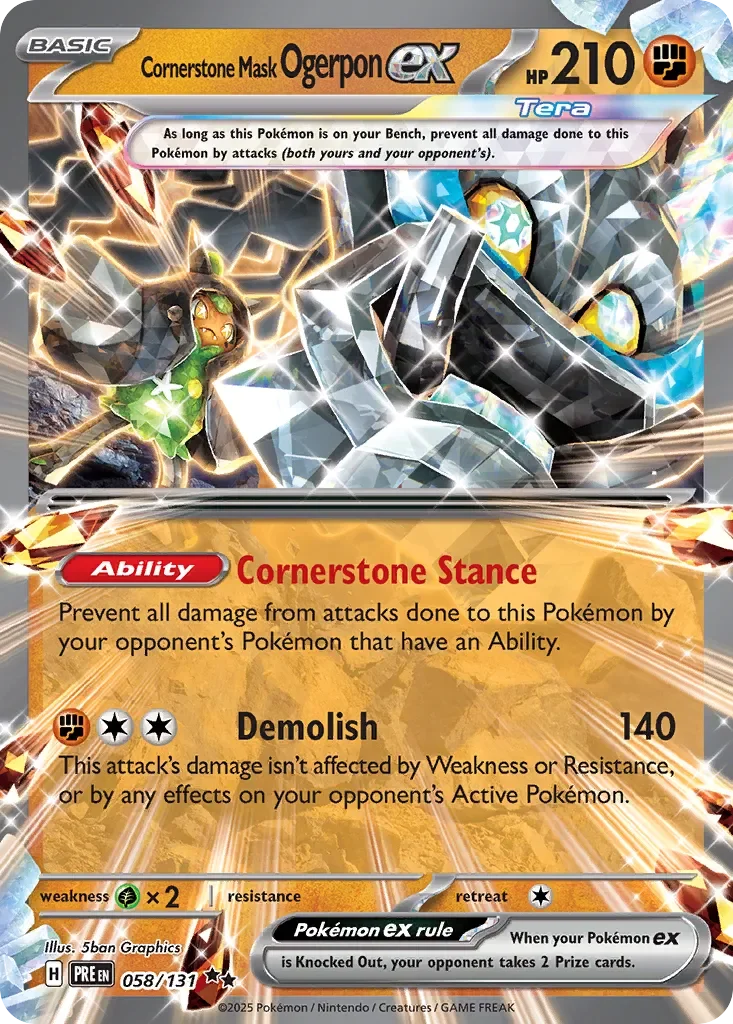 Cornerstone Mask Ogerpon ex 「PRE 058/131」「EN」
