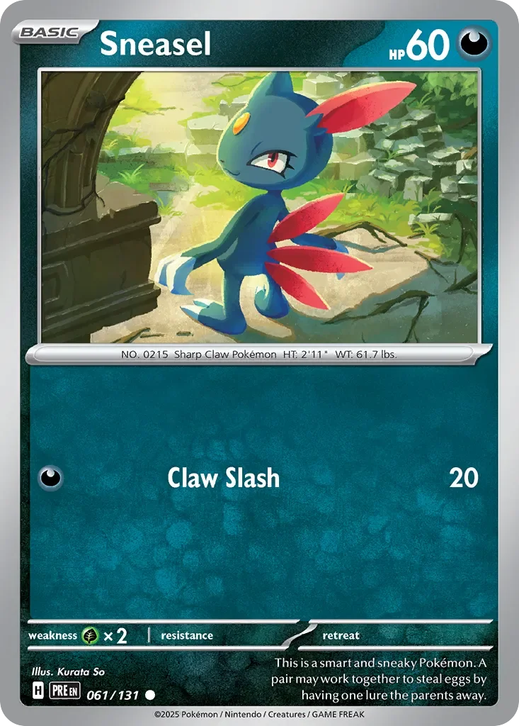 Sneasel 「PRE 061/131」「EN」