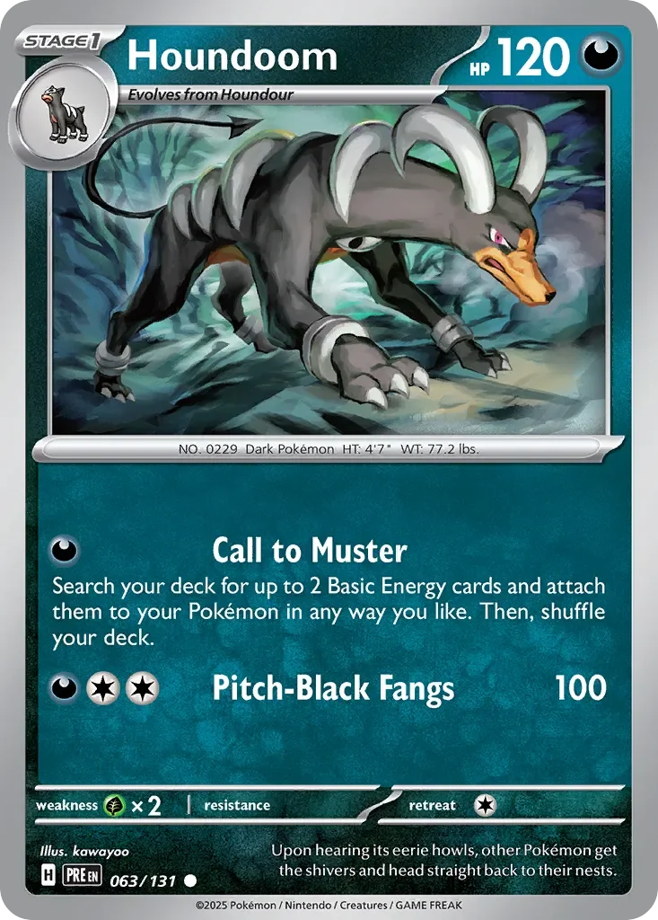 Houndoom 「PRE 063/131」「EN」