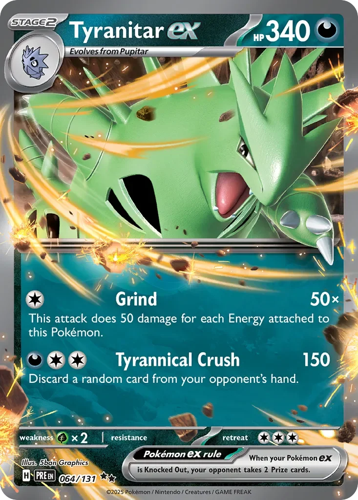 Tyranitar ex 「PRE 064/131」「EN」