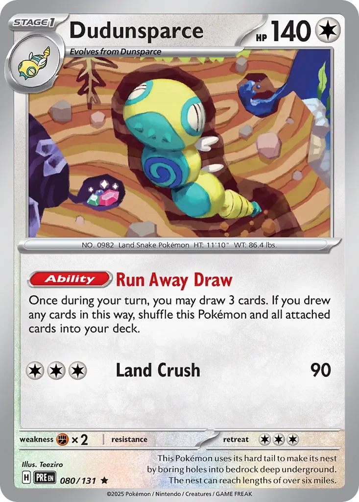 Dudunsparce 「PRE 080/131」「EN」