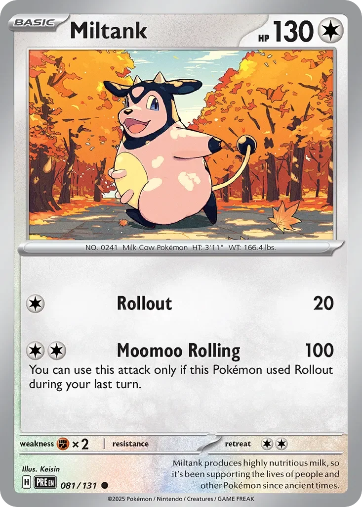 Miltank 「PRE 081/131」「EN」