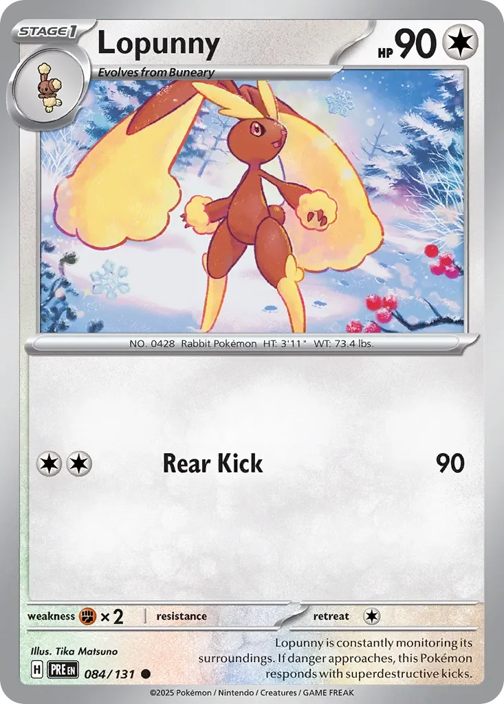 Lopunny 「PRE 084/131」「EN」