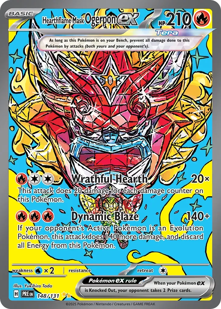 Hearthflame Mask Ogerpon ex 「PRE 148/131」「EN」