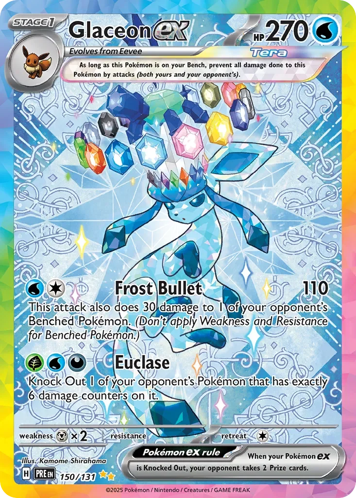 Glaceon ex 「PRE 150/131」「EN」
