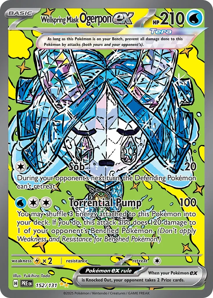 Wellspring Mask Ogerpon ex 「PRE 152/131」「EN」
