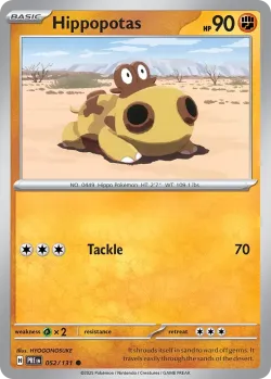 Hippopotas #052/131 · Pokémon