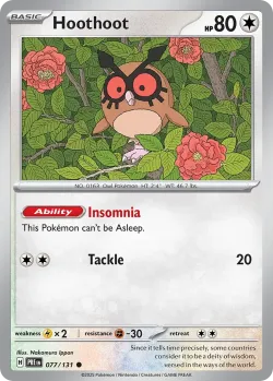 Hoothoot #077/131 · Pokémon