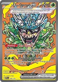 Teal Mask Ogerpon ex 「PRE 145/131」「EN」