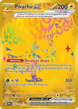 Pikachu ex 「PRE 179/131」「EN」