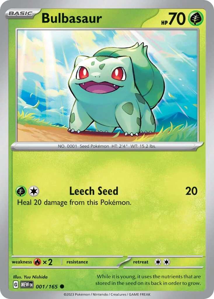 Bulbasaur 「MEW 001/165」「EN」