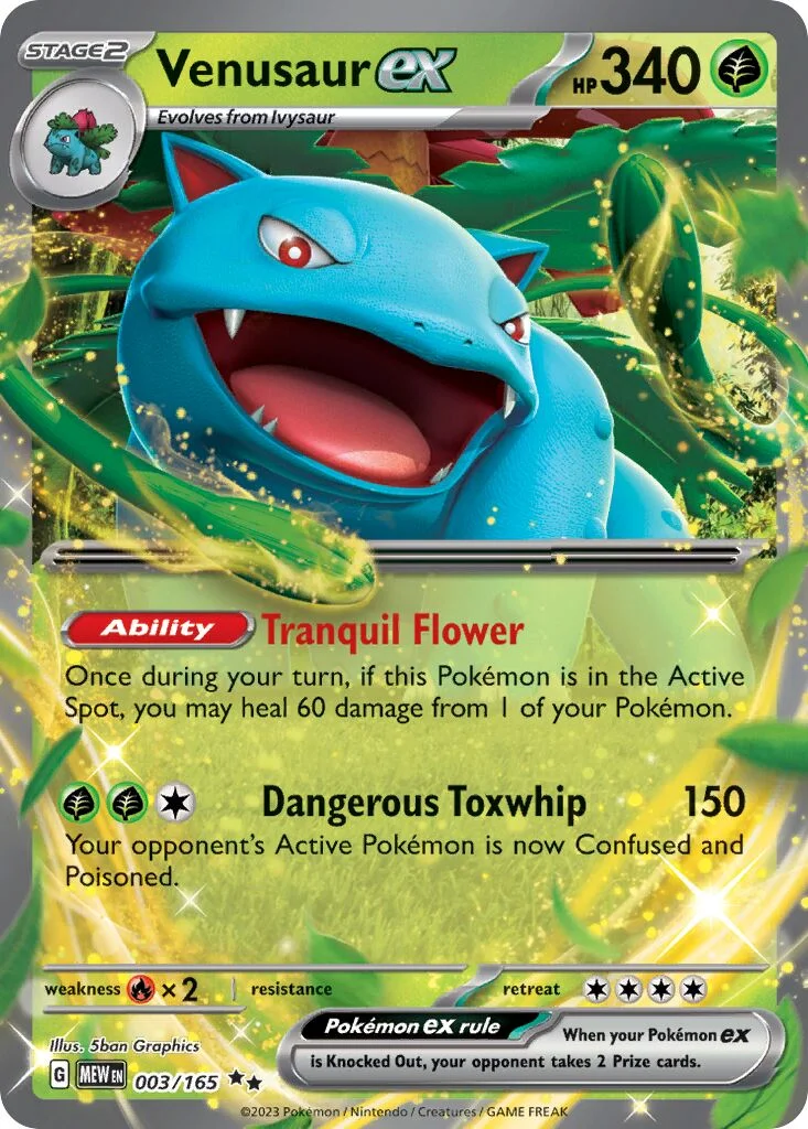Venusaur ex 「MEW 003/165」「EN」