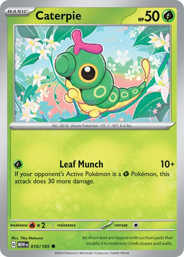 Caterpie 「MEW 010/165」「EN」