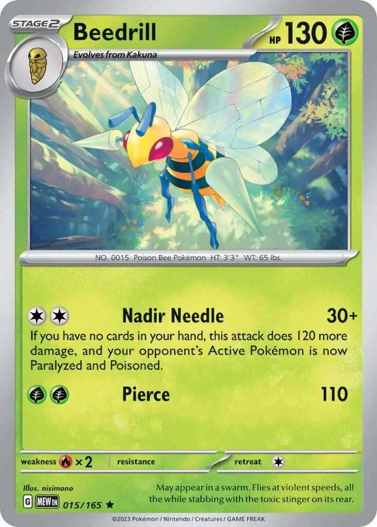 Beedrill 「MEW 015/165」「EN」