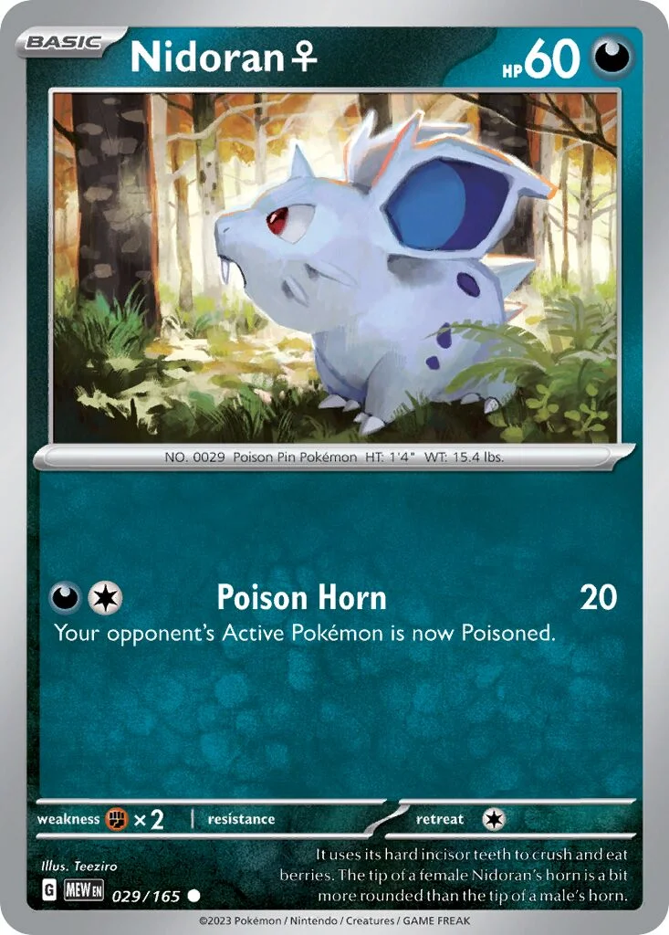 Nidoran ♀ 「MEW 029/165」「EN」
