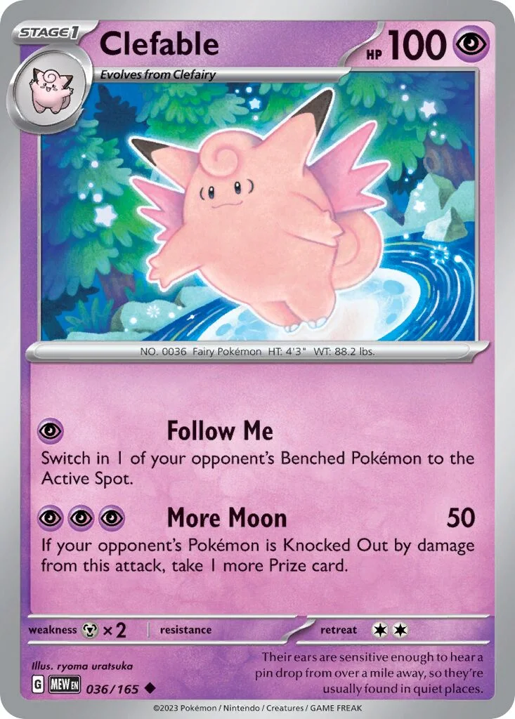 Clefable 「MEW 036/165」「EN」