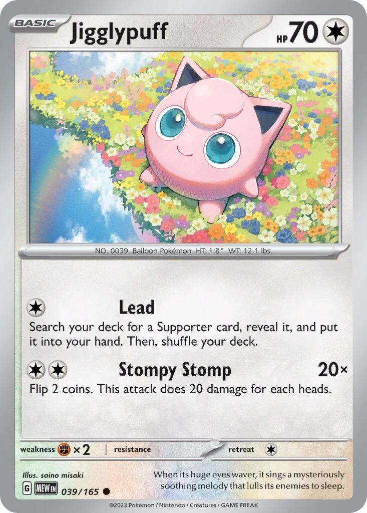 Jigglypuff 「MEW 039/165」「EN」