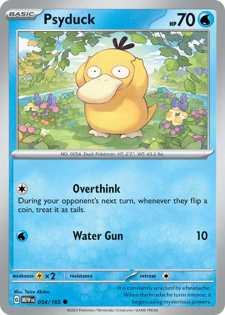 Psyduck 「MEW 054/165」「EN」