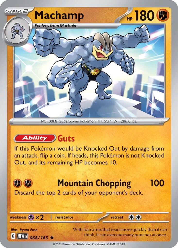 Machamp 「MEW 068/165」「EN」