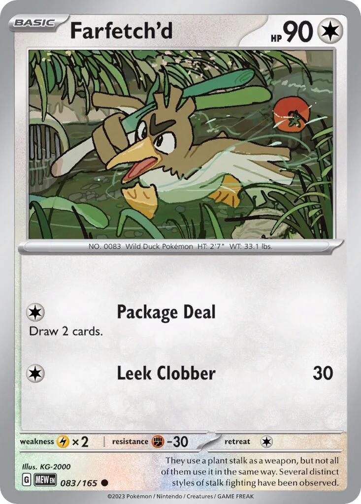 Farfetch'd 「MEW 083/165」「EN」