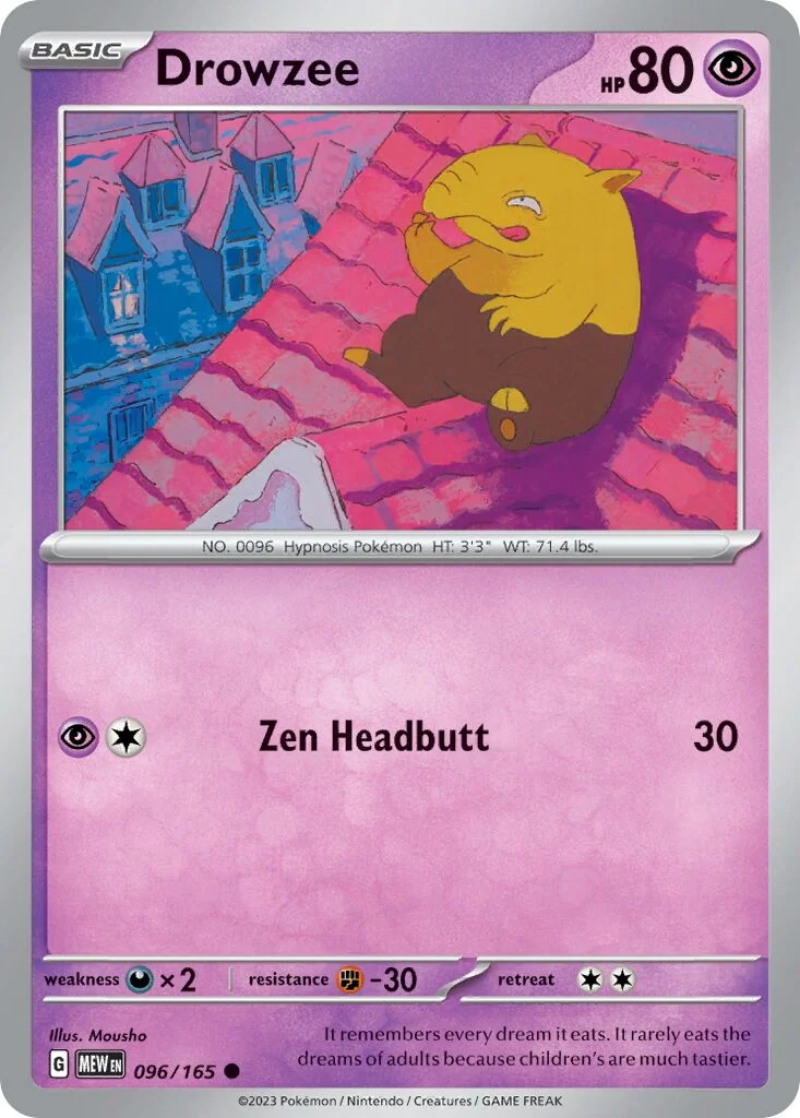 Drowzee 「MEW 096/165」「EN」