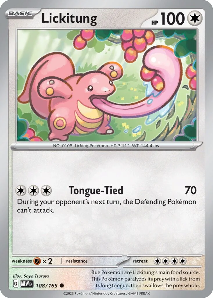 Lickitung 「MEW 108/165」「EN」