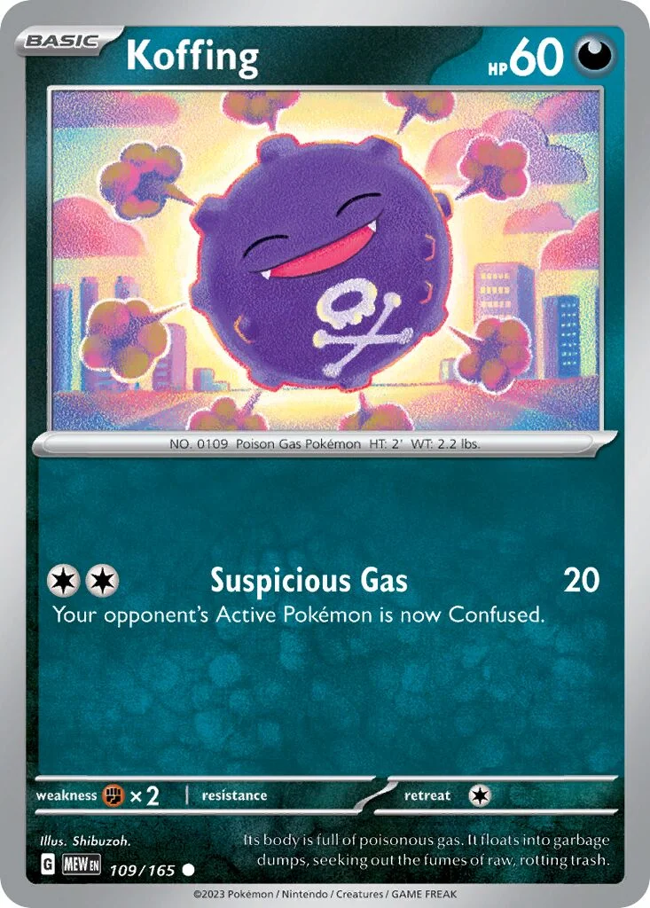 Koffing 「MEW 109/165」「EN」