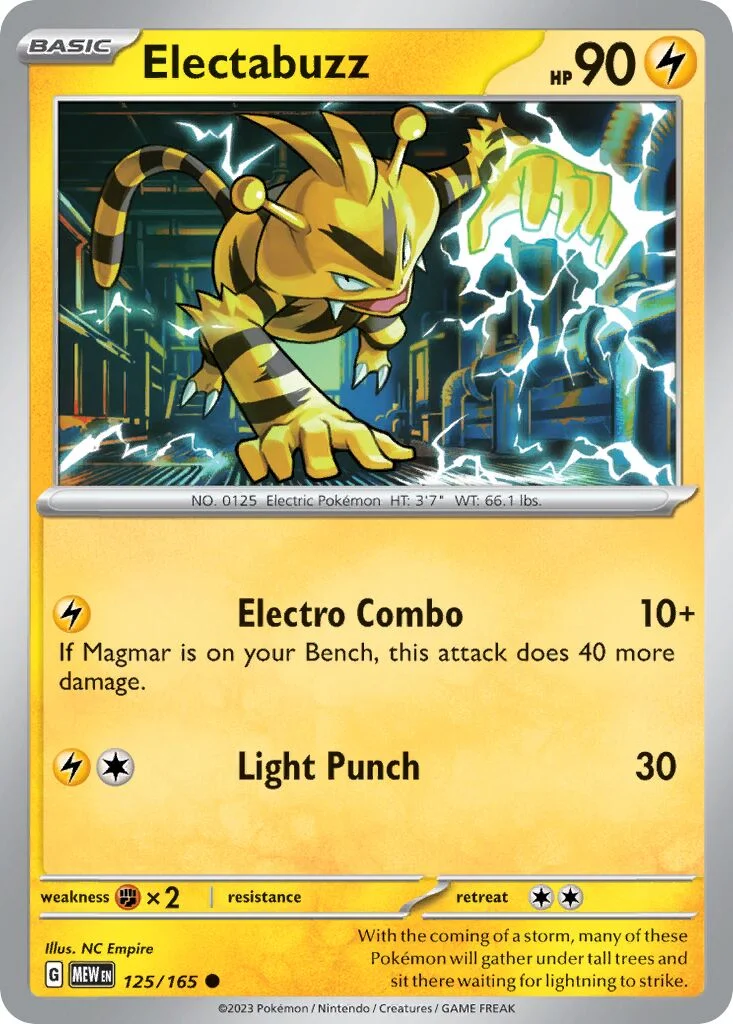 Electabuzz 「MEW 125/165」「EN」