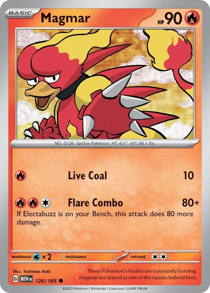 Magmar 「MEW 126/165」「EN」