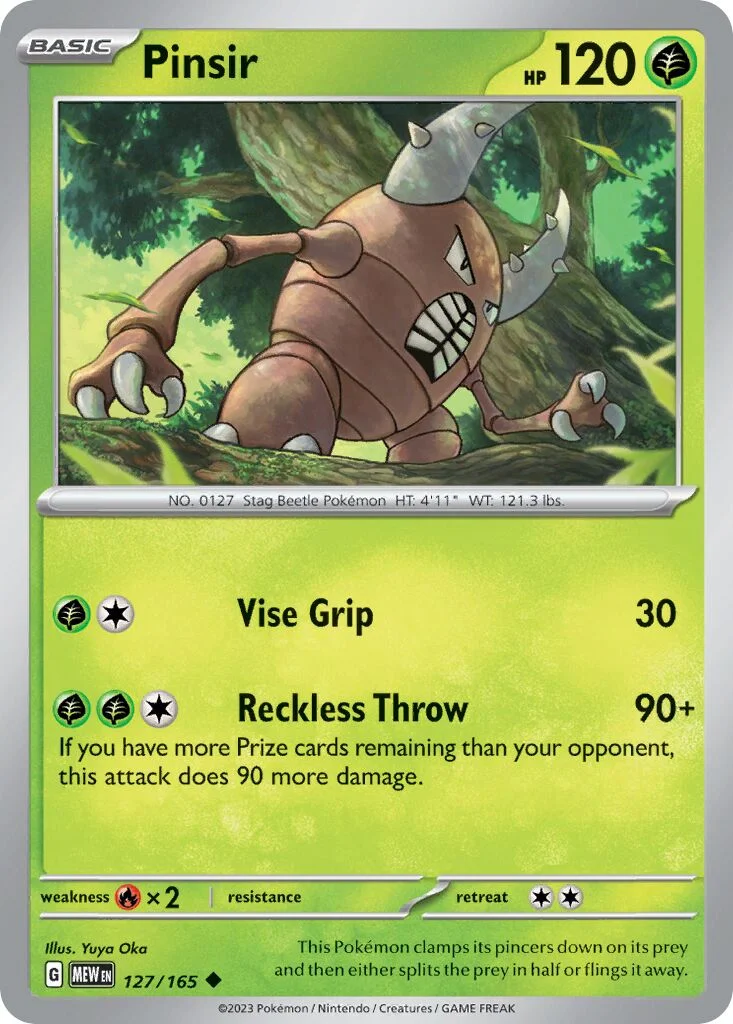 Pinsir 「MEW 127/165」「EN」