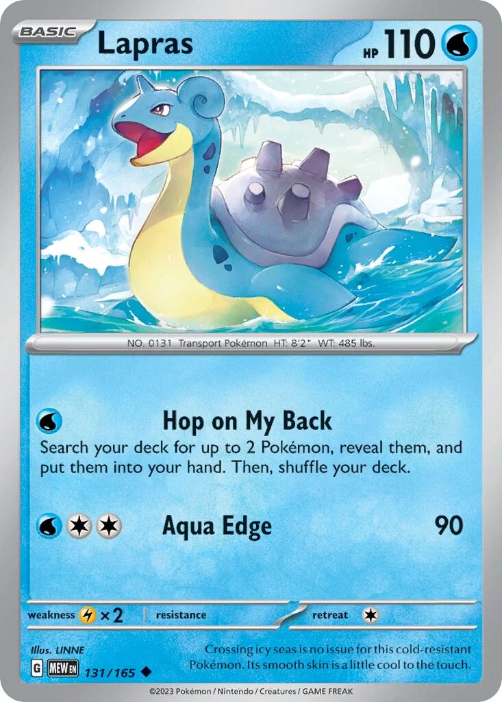 Lapras 「MEW 131/165」「EN」