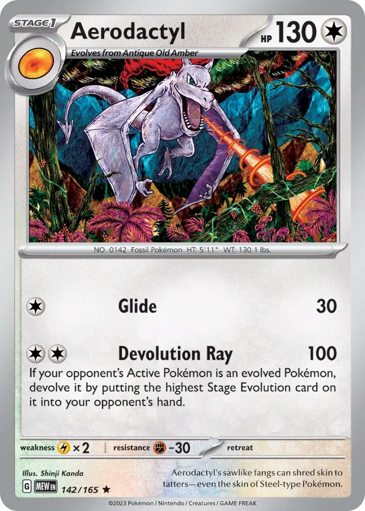 Aerodactyl 「MEW 142/165」「EN」