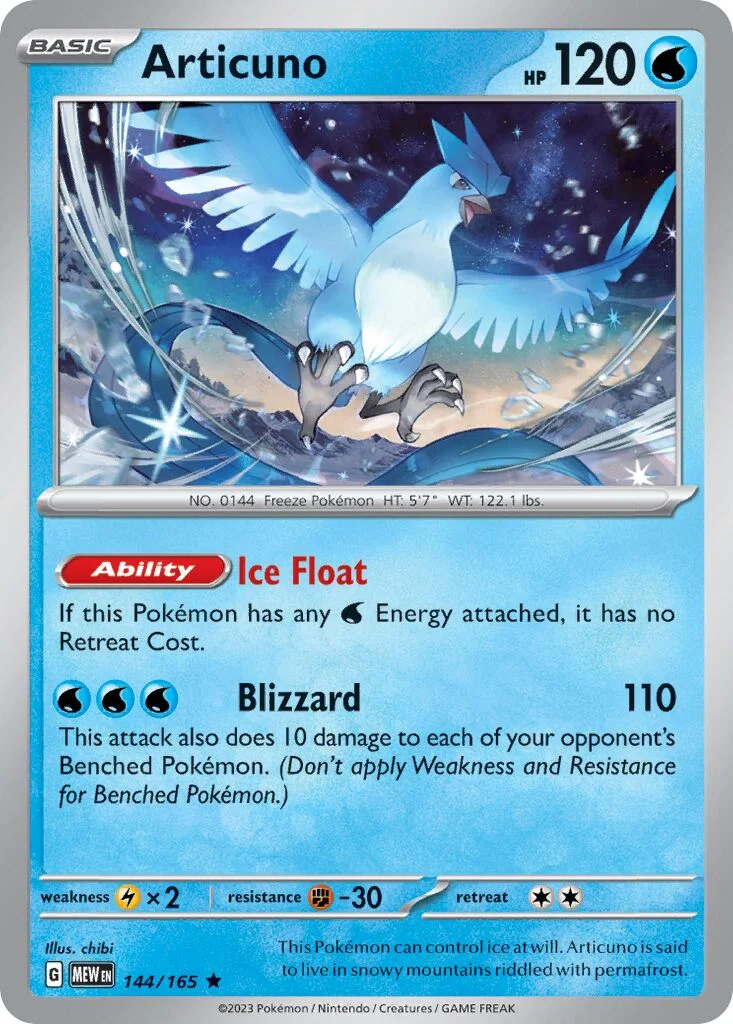 Articuno 「MEW 144/165」「EN」