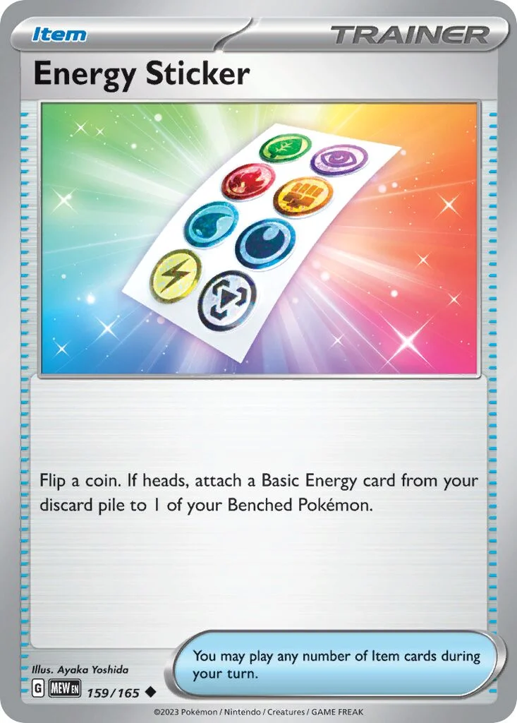Energy Sticker 「MEW 159/165」「EN」