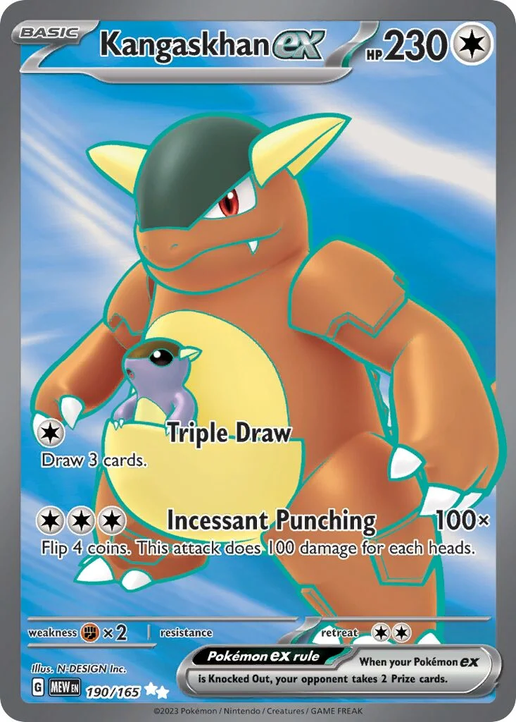 Kangaskhan ex 「MEW 190/165」「EN」