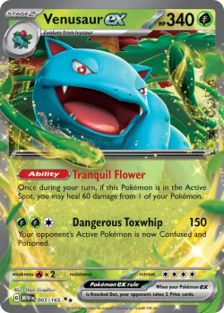 Venusaur ex #003/165 · Pokémon