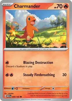 Charmander #004/165 · Pokémon