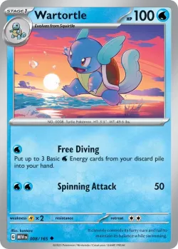 Wartortle #008/165 · Pokémon