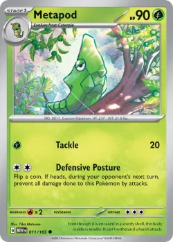 Metapod #011/165 · Pokémon