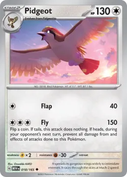 Pidgeot #018/165 · Pokémon