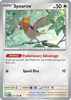 Spearow #021/165 · Pokémon