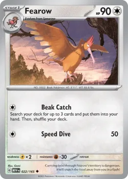 Fearow #022/165 · Pokémon