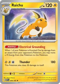 Raichu #026/165 · Pokémon