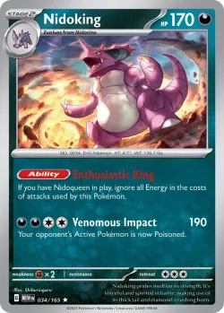 Nidoking #034/165 · Pokémon