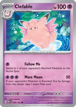 Clefable #036/165 · Pokémon