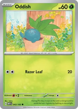 Oddish #043/165 · Pokémon